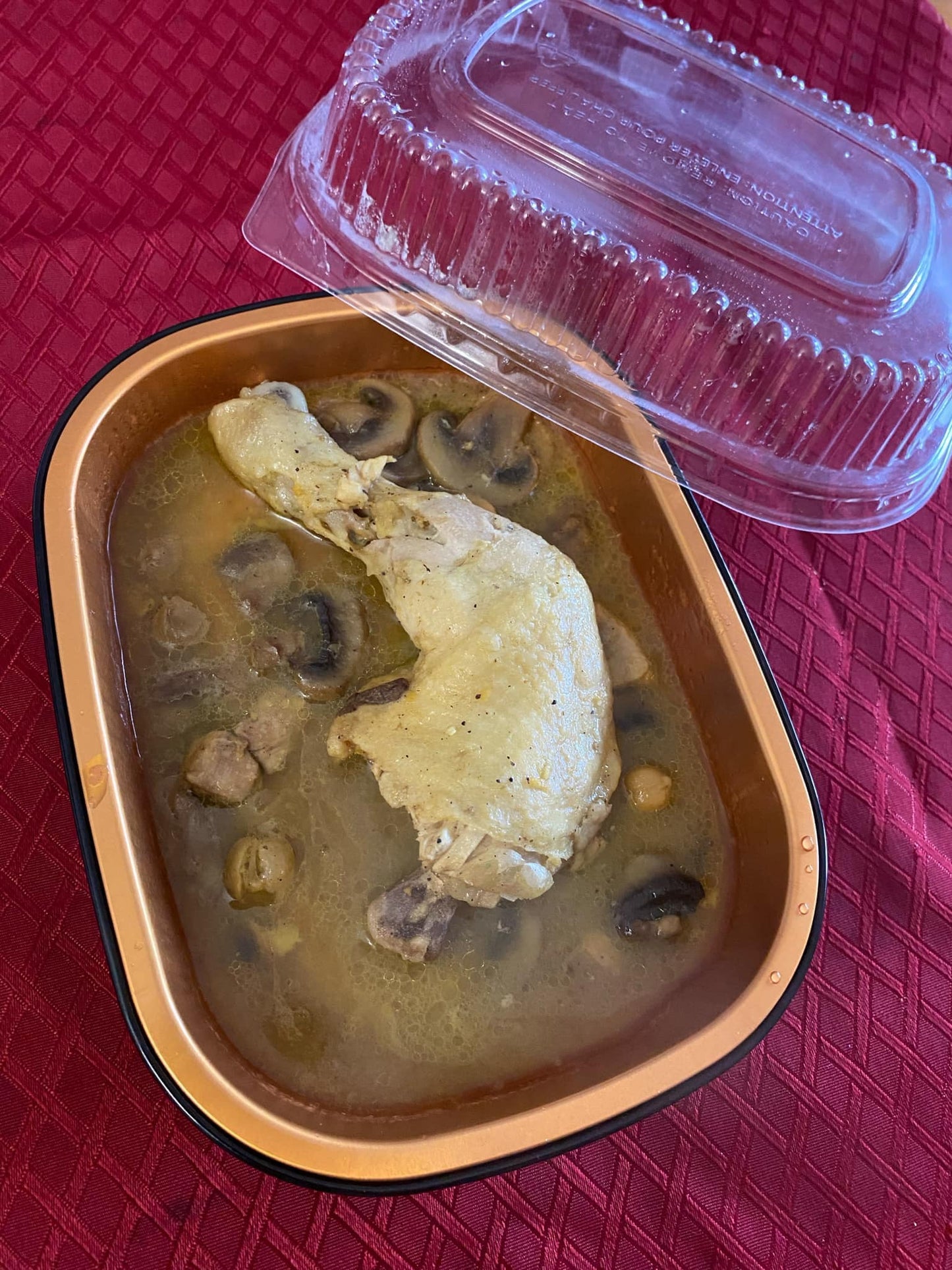 Poulet aux champignons